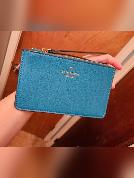 kate spade Handbags - Kate Spade Teal Wristlet
